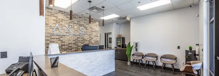 The lobby space at Axis Spine and Sport - Gilbert
